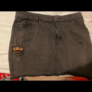 vintage black jean skirt. WILLING TO LOWER PRICE